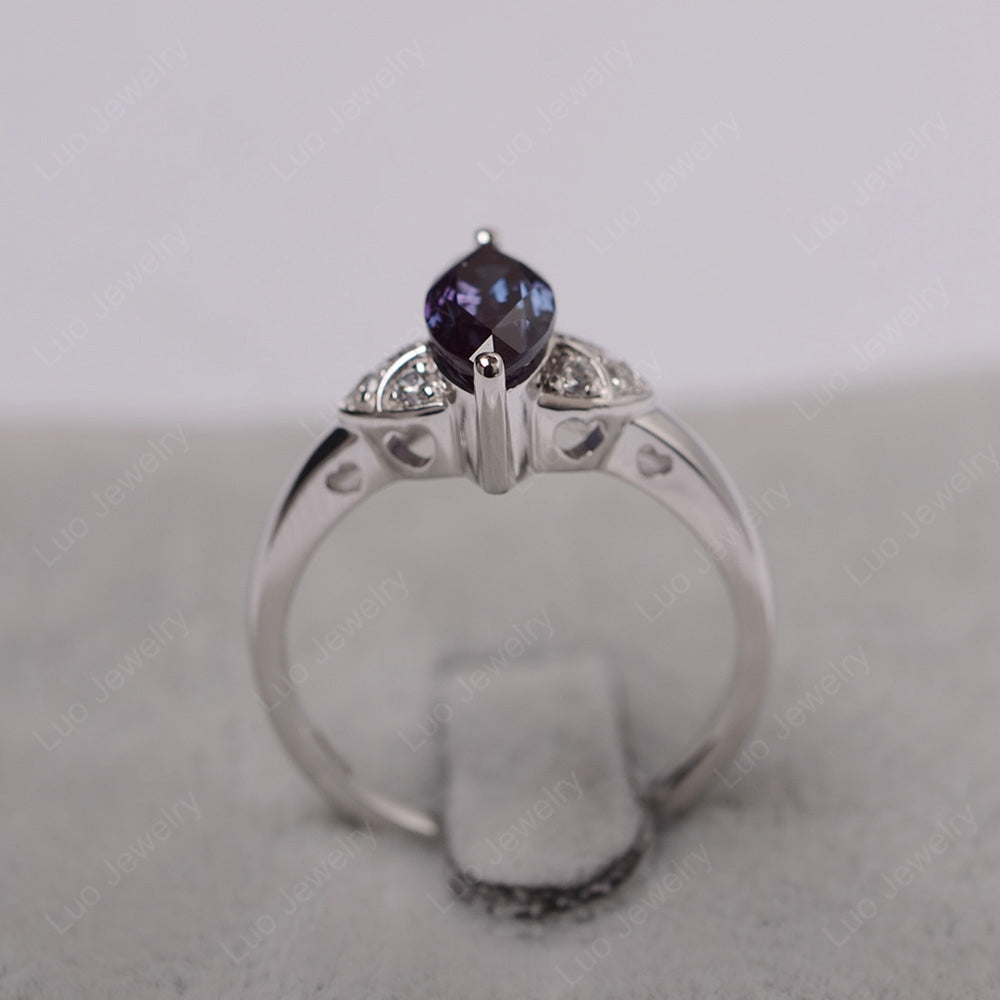 Marquise Cut Alexandrite Ring Gold - LUO Jewelry