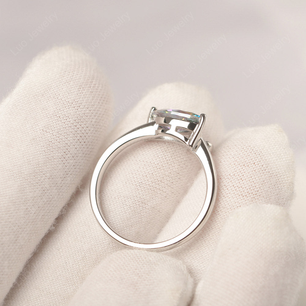 Mystic Topaz Ring Swan Engagement Ring - LUO Jewelry