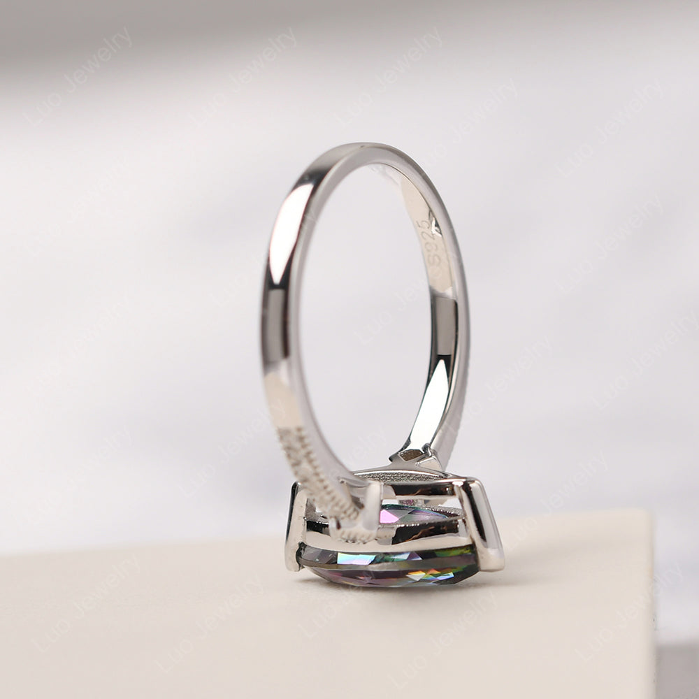 Marquise Cut Mystic Topaz Promise Ring Gold - LUO Jewelry