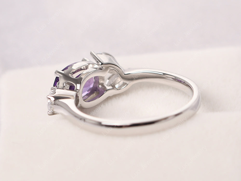 Oval Amethyst Mothers Ring - LUO Jewelry