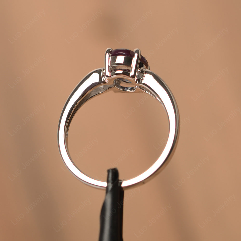 Unique Alexandrite Vintage Ring Sterling Silver - LUO Jewelry