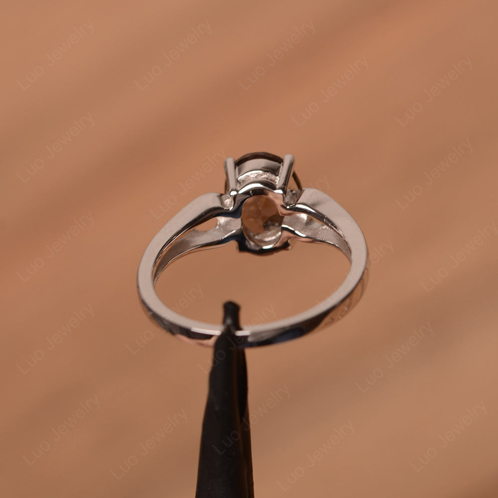 Unique Smoky Quartz Vintage Ring Sterling Silver - LUO Jewelry