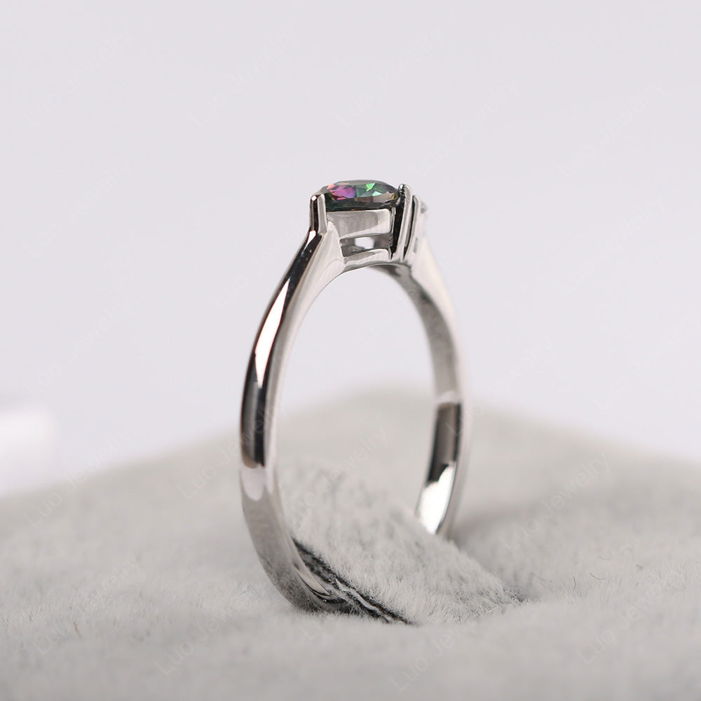 Pear Shaped Mystic Topaz Ring For Baby Girl - LUO Jewelry