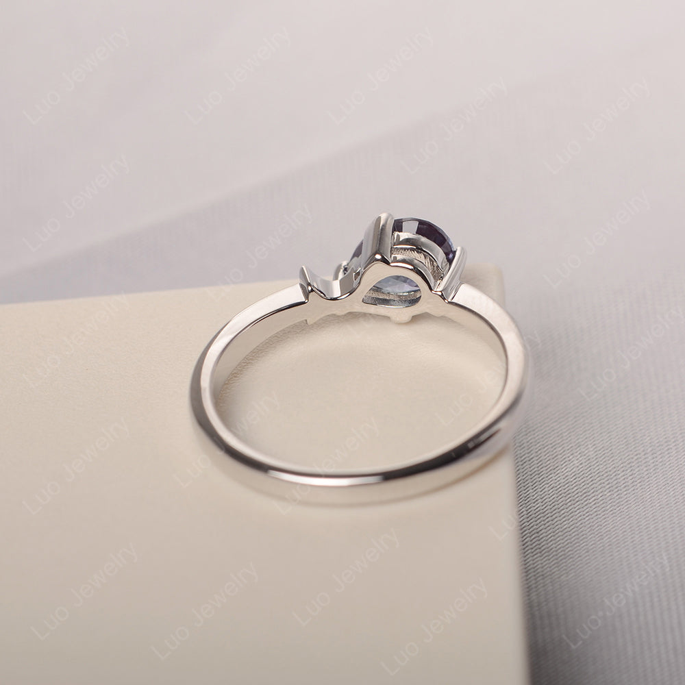 Pear Shaped Alexandrite Ring Fish Ring - LUO Jewelry
