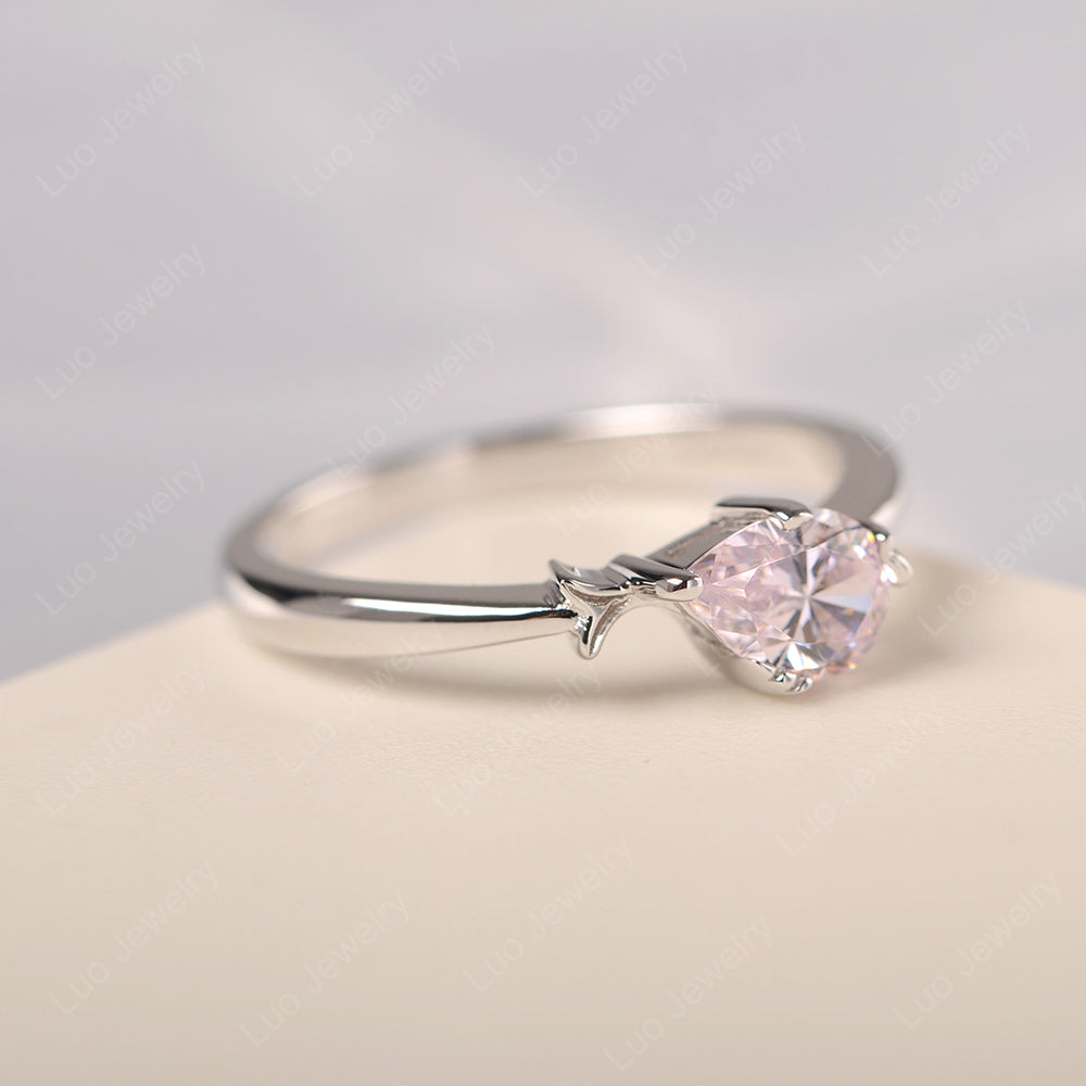 Pear Shaped Cubic Zirconia Ring Fish Ring - LUO Jewelry