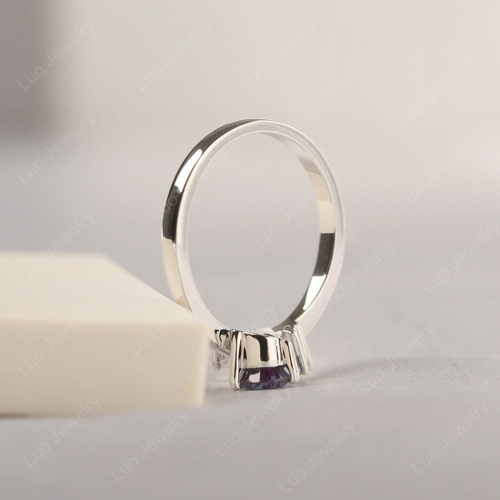 Alexandrite Engagement Ring Butterfly Ring - LUO Jewelry