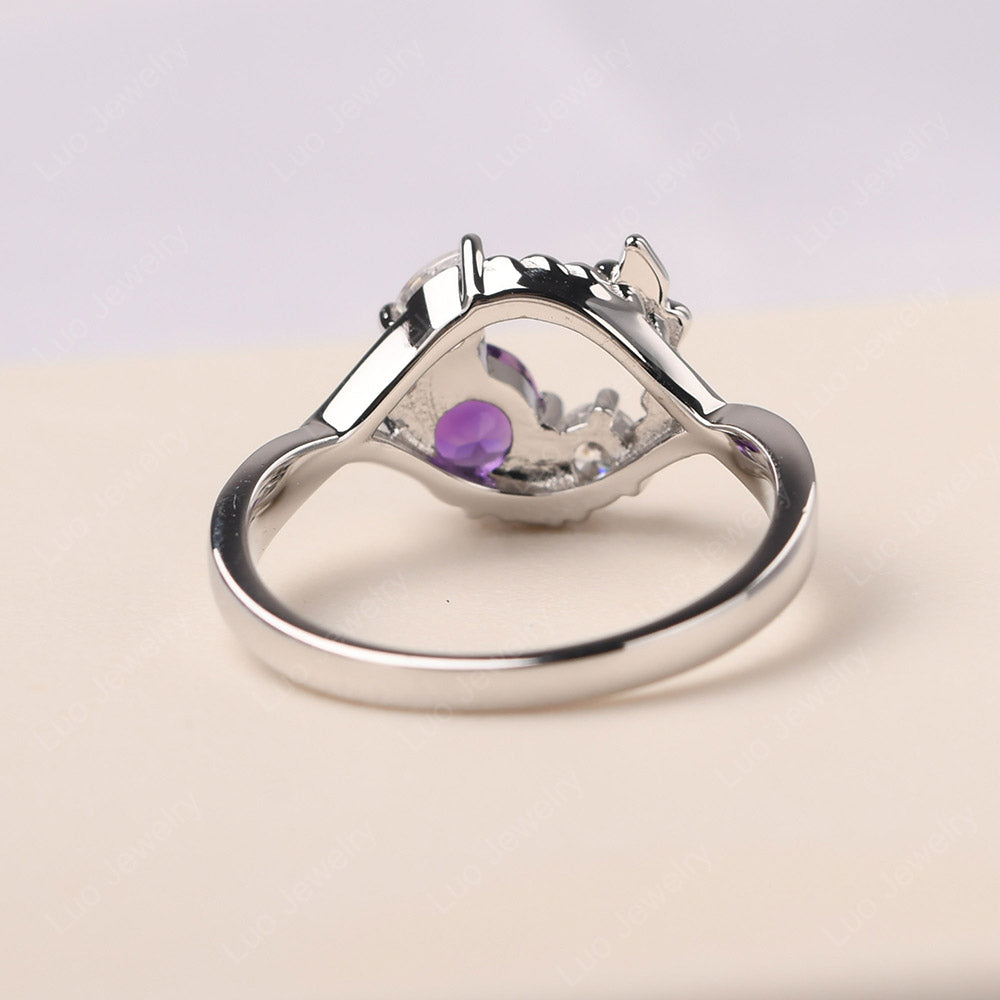 Amethyst Ring Garland Ring - LUO Jewelry