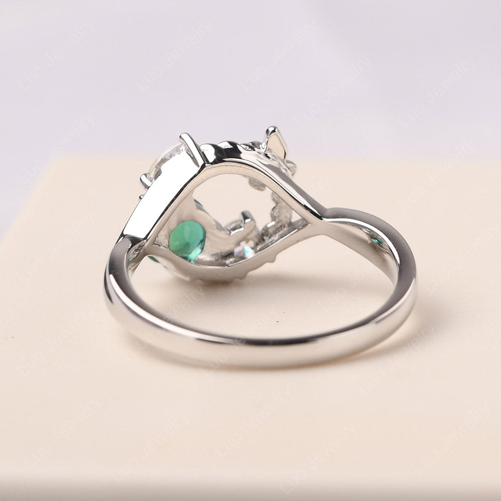 Emerald Ring Garland Ring - LUO Jewelry