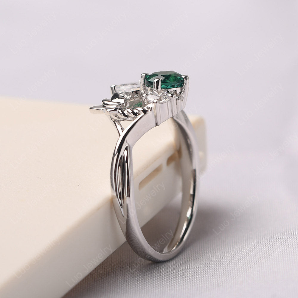 Emerald Ring Garland Ring - LUO Jewelry