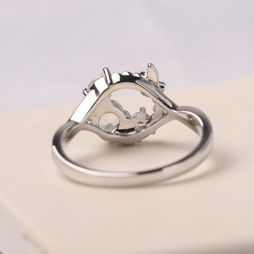 Green Amethyst Ring Garland Ring - LUO Jewelry