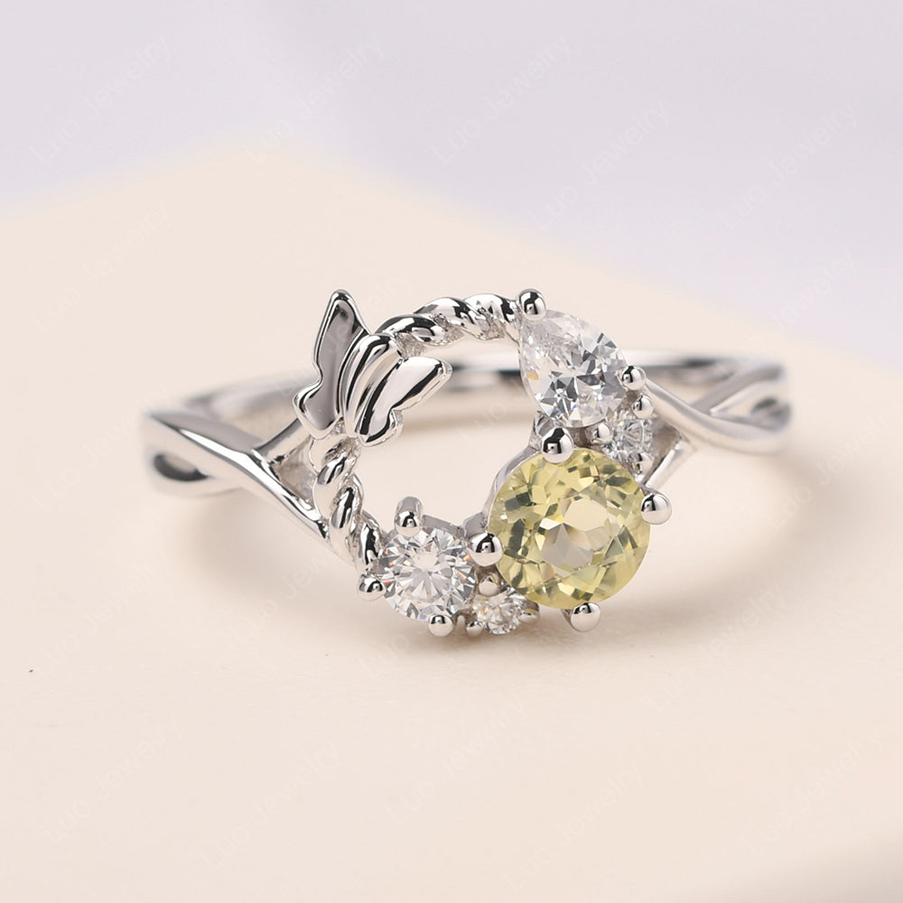 Lemon Quartz Ring Garland Ring - LUO Jewelry