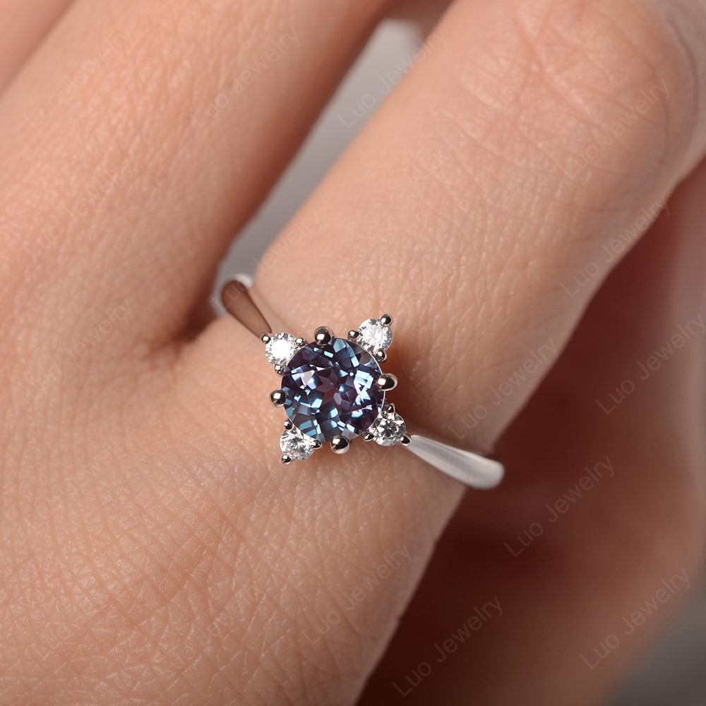 Alexandrite Ring North Star Ring Yellow Gold - LUO Jewelry