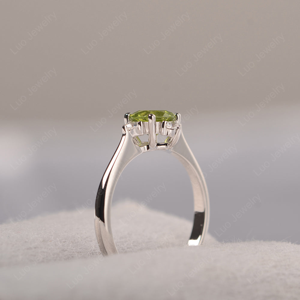 Peridot Ring North Star Ring Yellow Gold - LUO Jewelry
