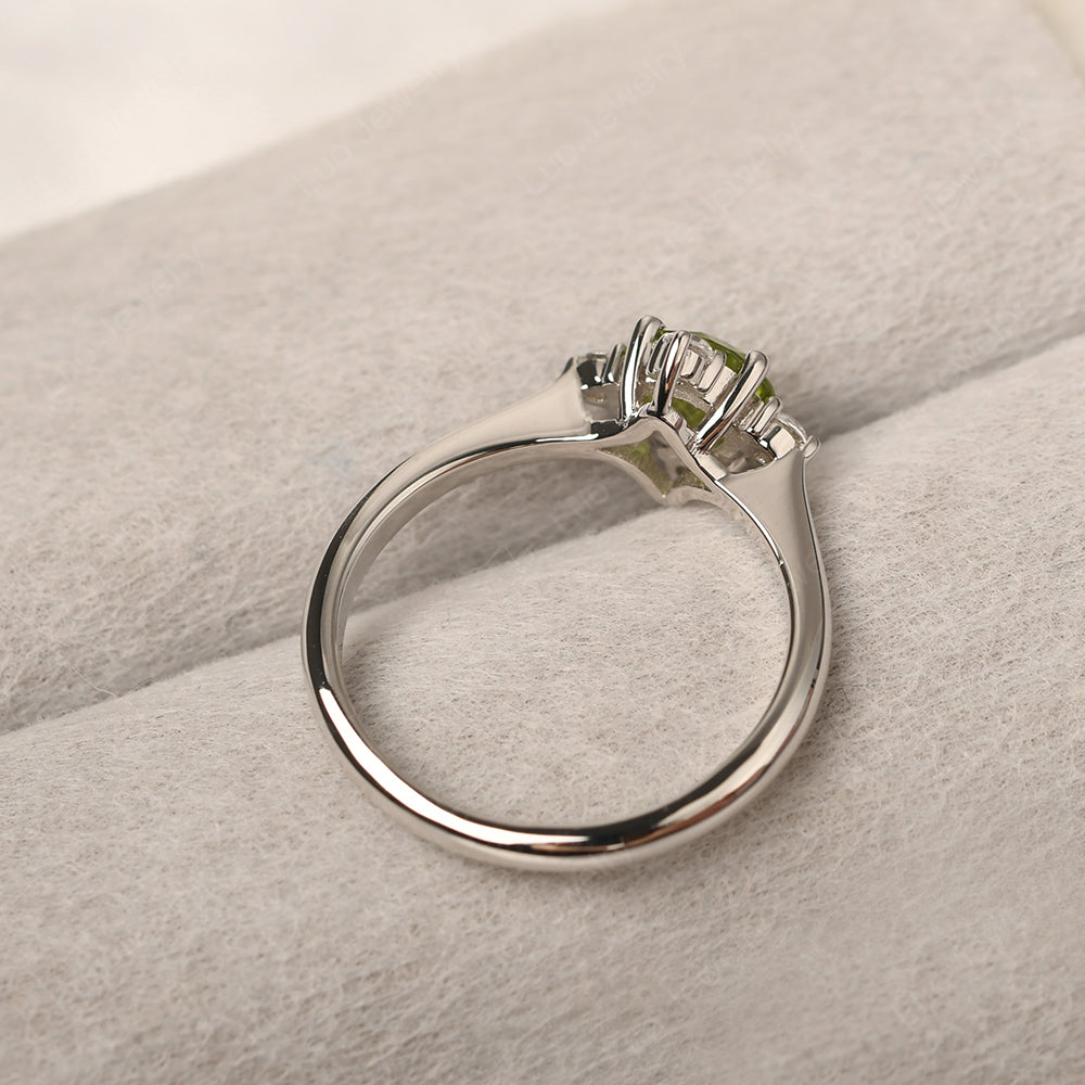 Peridot Ring North Star Ring Yellow Gold - LUO Jewelry