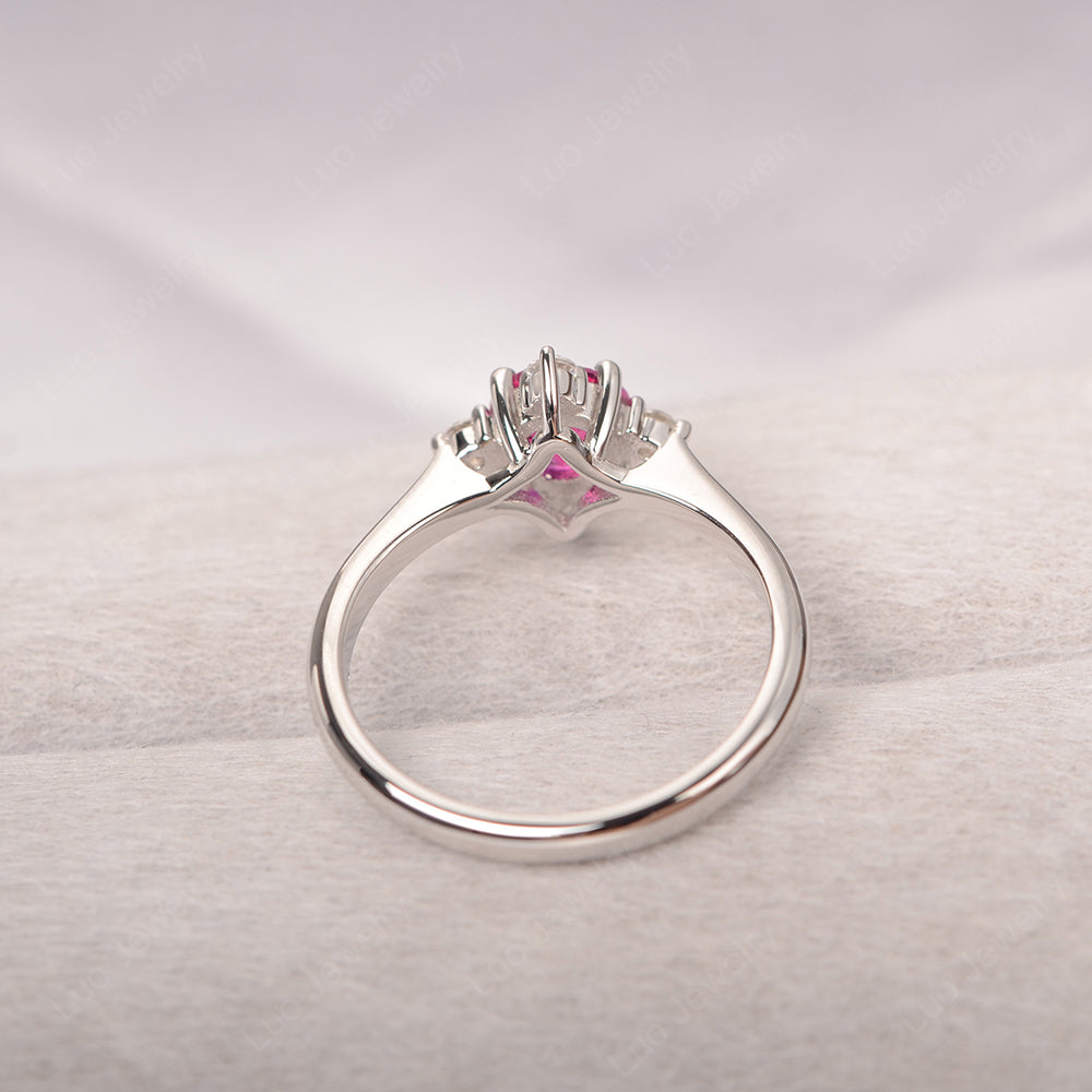 Ruby Ring North Star Ring Yellow Gold - LUO Jewelry