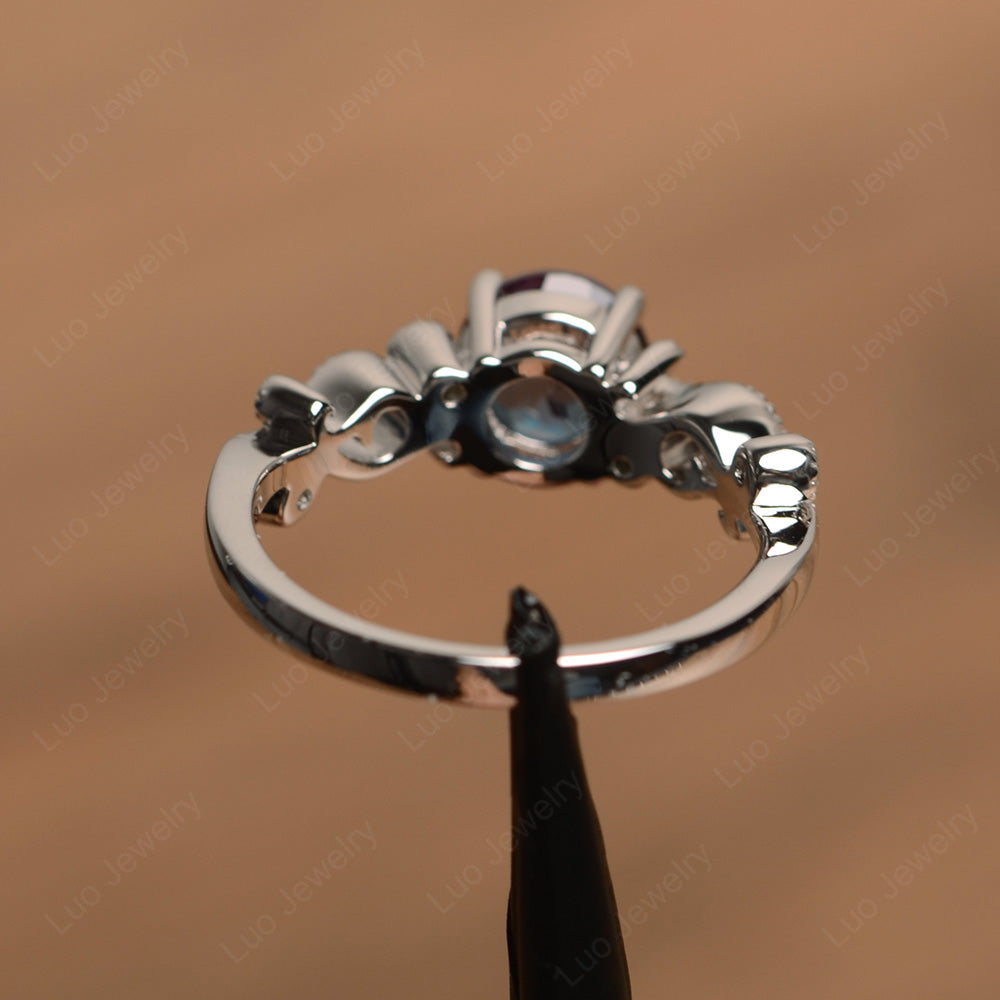 Vintage Alexandrite Ring Art Deco Yellow Gold - LUO Jewelry