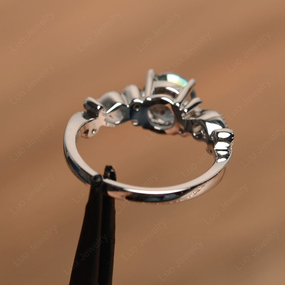 Vintage Mystic Topaz Ring Art Deco Yellow Gold - LUO Jewelry