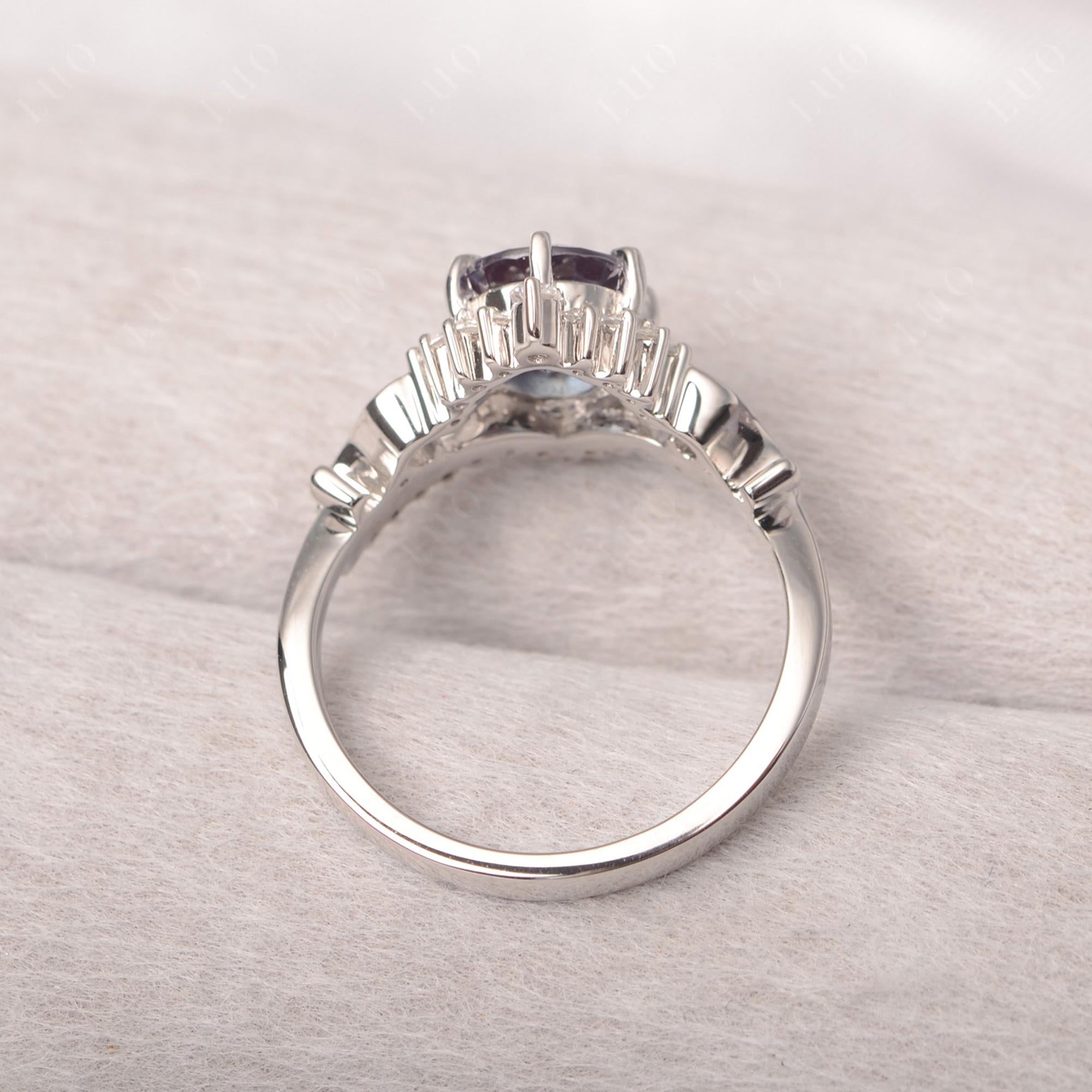 Vintage Lab Alexandrite Cocktail Ring - LUO Jewelry