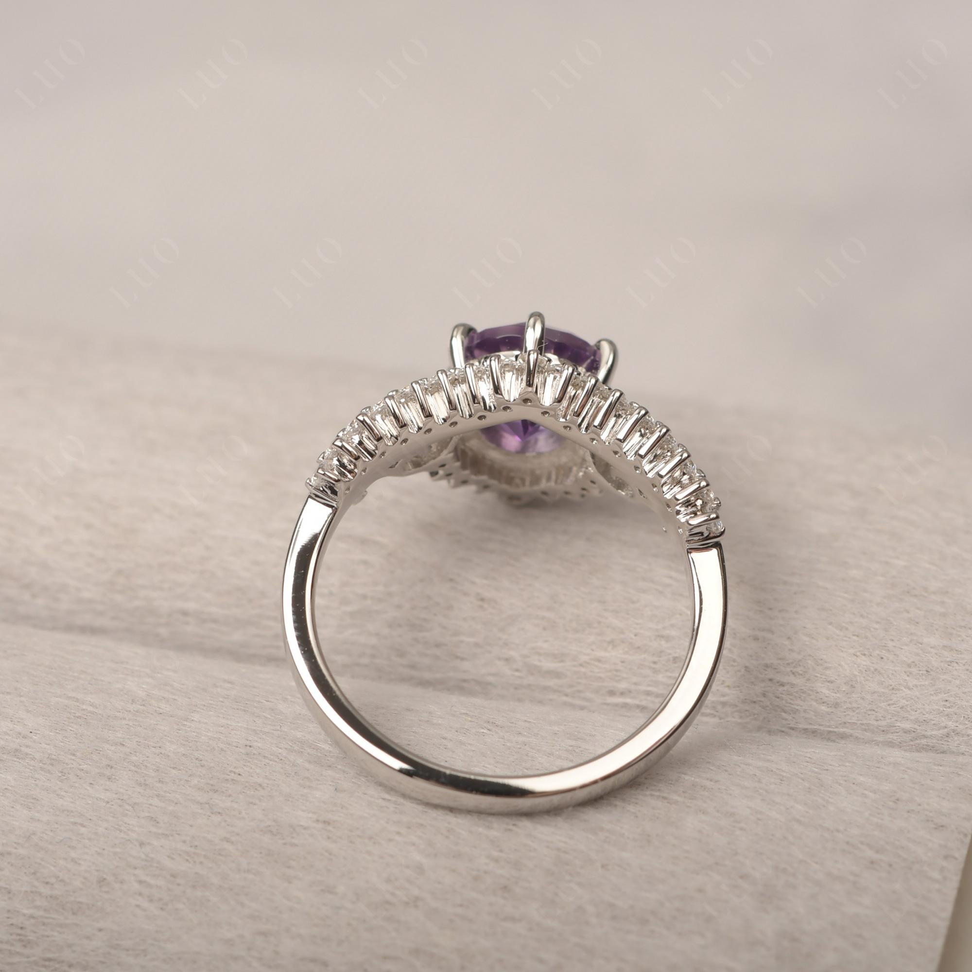 Vintage Amethyst Cocktail Ring - LUO Jewelry