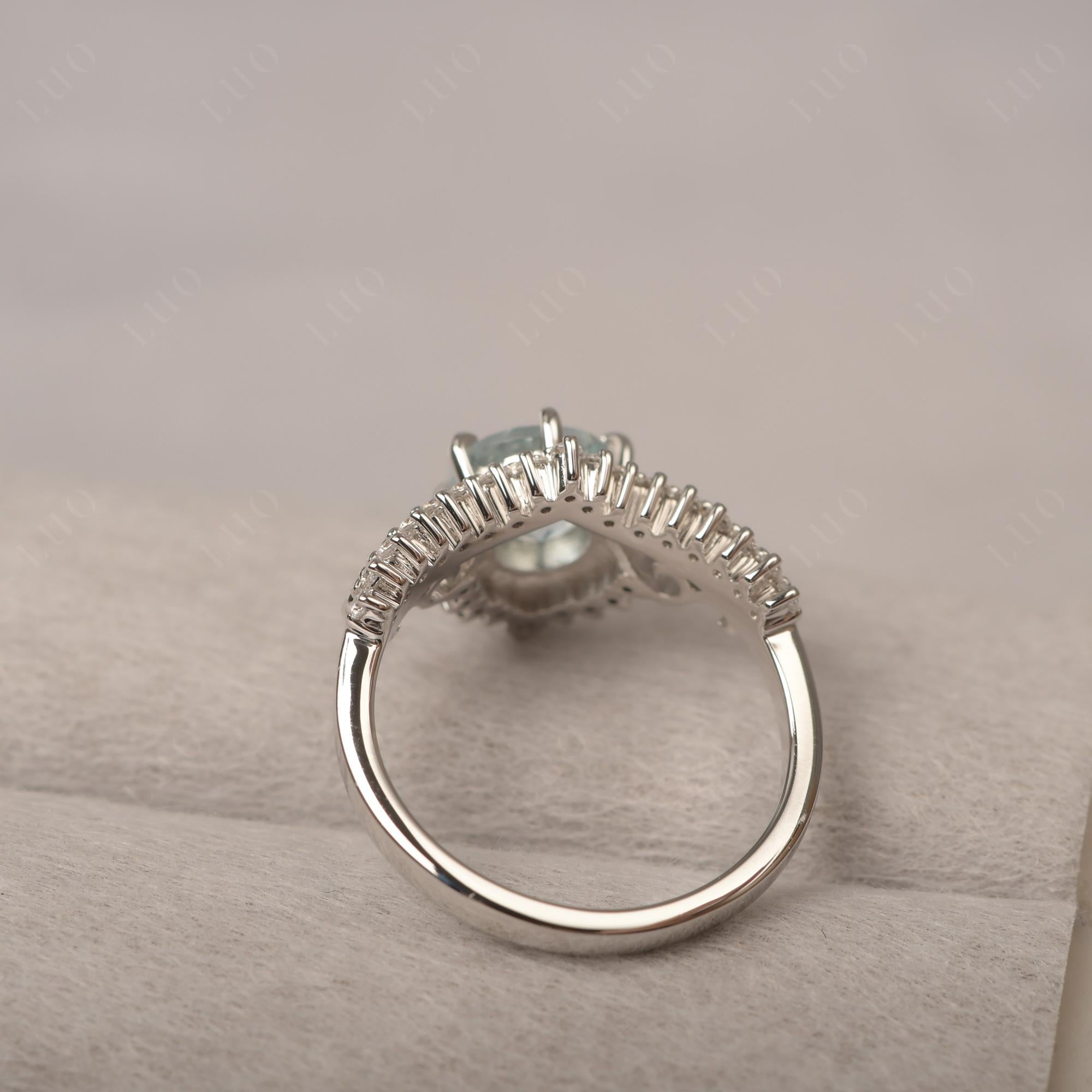 Vintage Aquamarine Cocktail Ring - LUO Jewelry