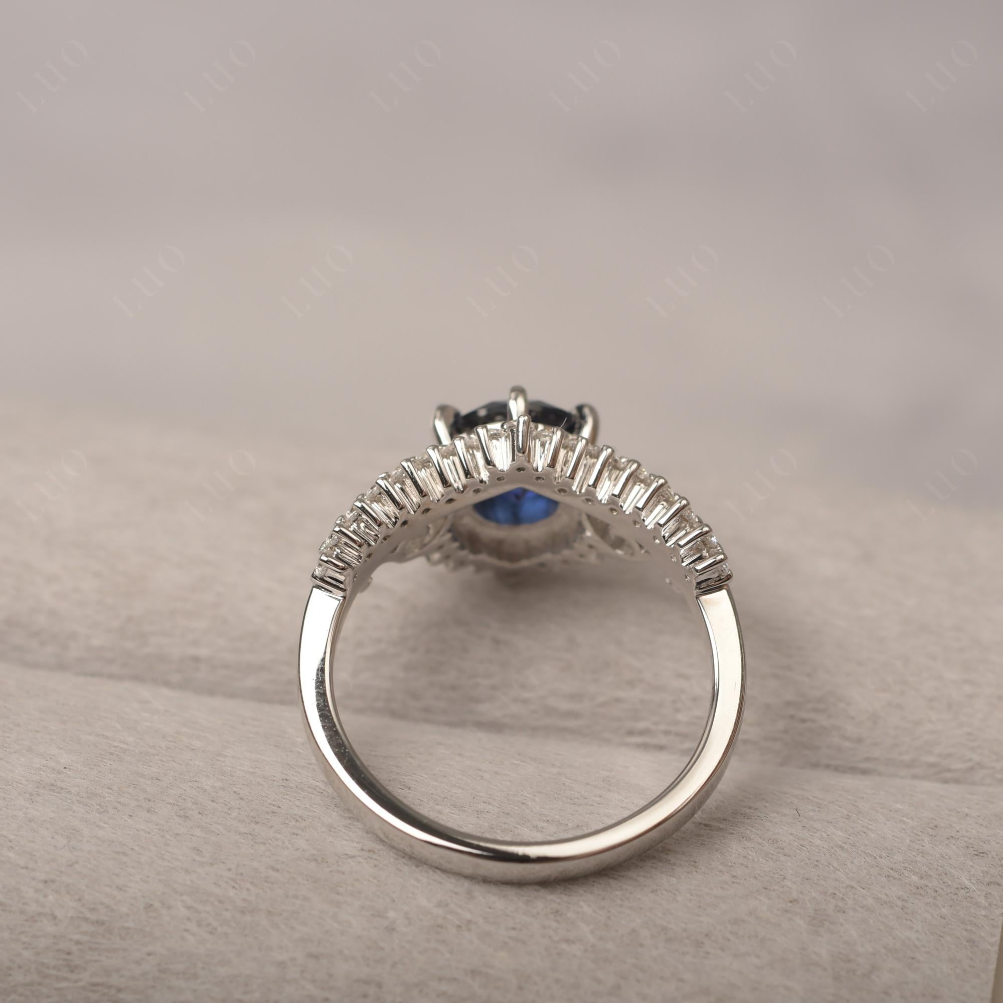 Vintage Sapphire Cocktail Ring - LUO Jewelry