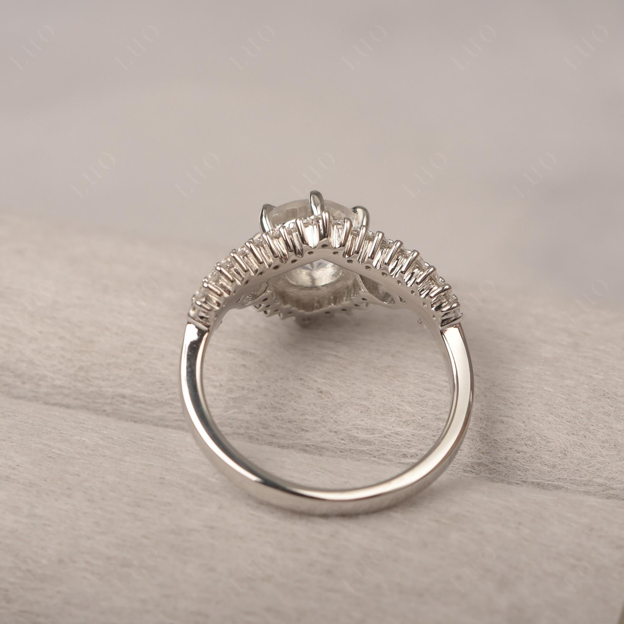 Vintage White Topaz Cocktail Ring - LUO Jewelry