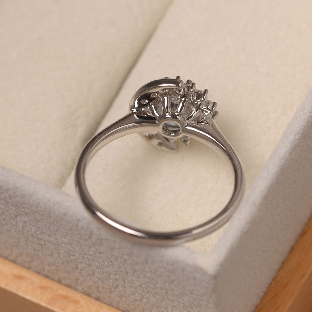 Unique Mystic Topaz Engagement Ring Yellow Gold - LUO Jewelry