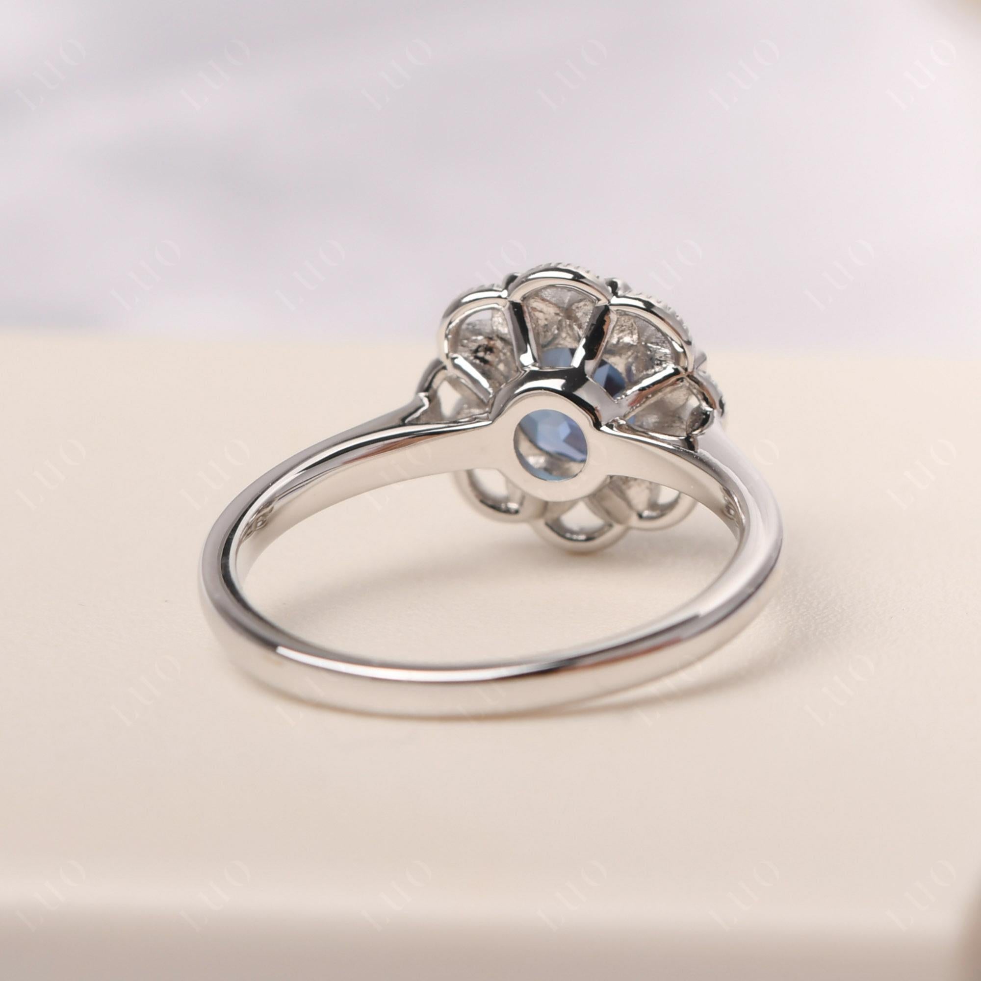 Alexandrite Vintage Inspired Filigree Ring - LUO Jewelry