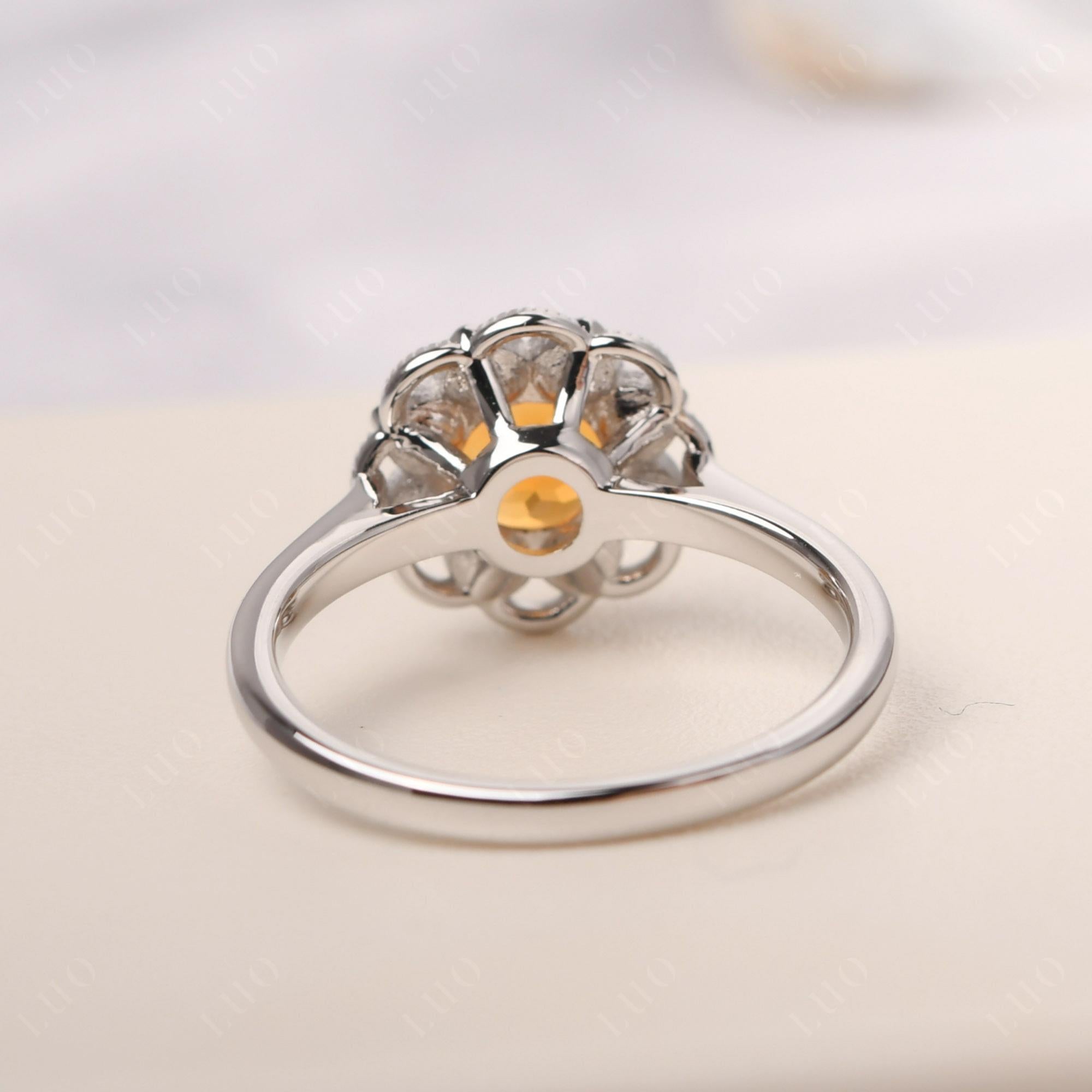 Citrine Vintage Inspired Filigree Ring - LUO Jewelry