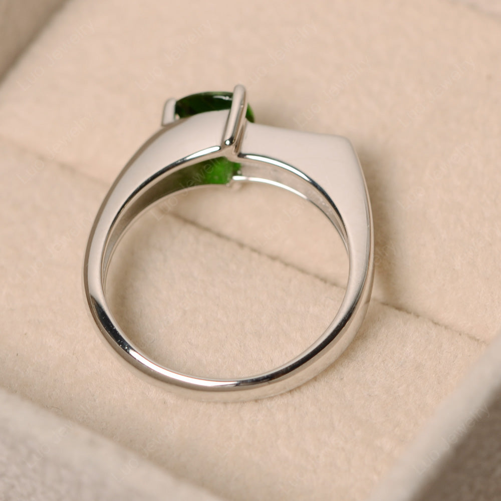 Dainty Arrow Diopside Promise Ring For Girls - LUO Jewelry