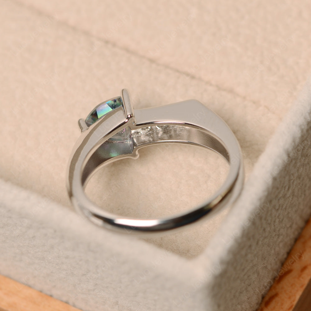 Dainty Arrow Mystic Topaz Promise Ring For Girls - LUO Jewelry