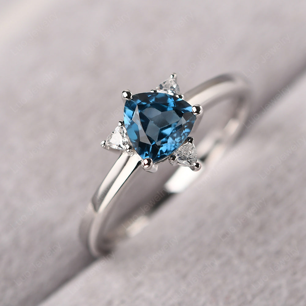 London Blue Topaz Star of David Ring LUO - Main Image