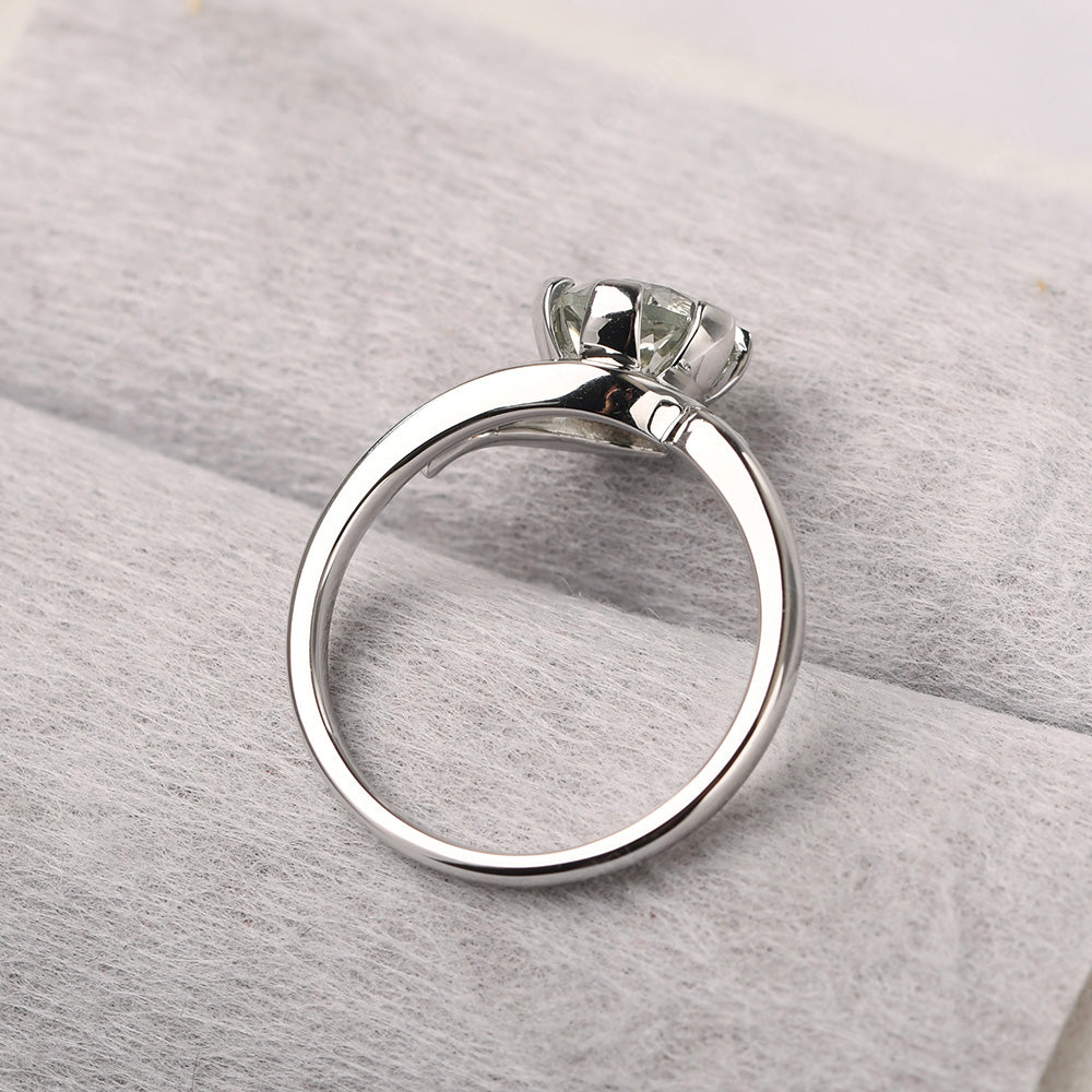 Non-traditional Green Amethyst Ring - LUO Jewelry