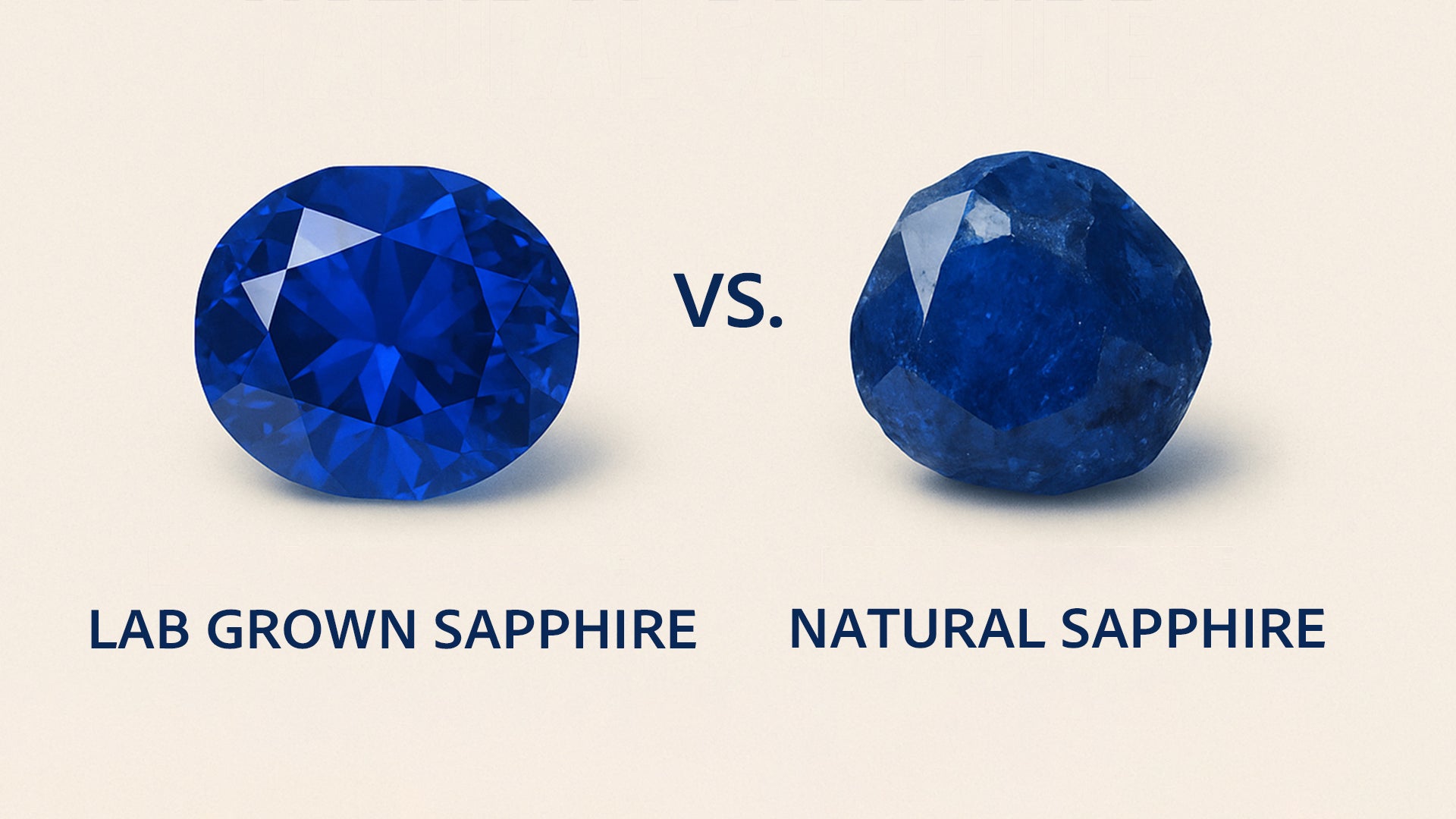 Lab grown sapphire vs natural sapphire