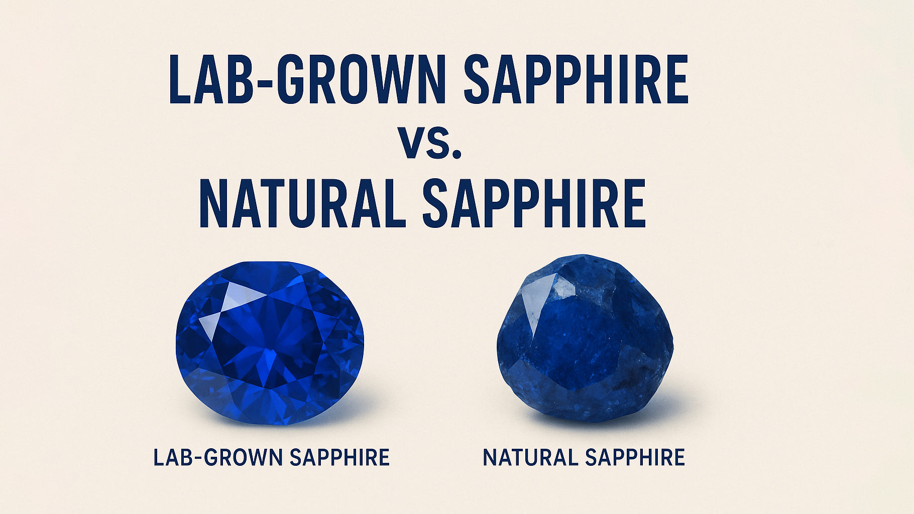 Lab grown sapphire vs natural sapphire