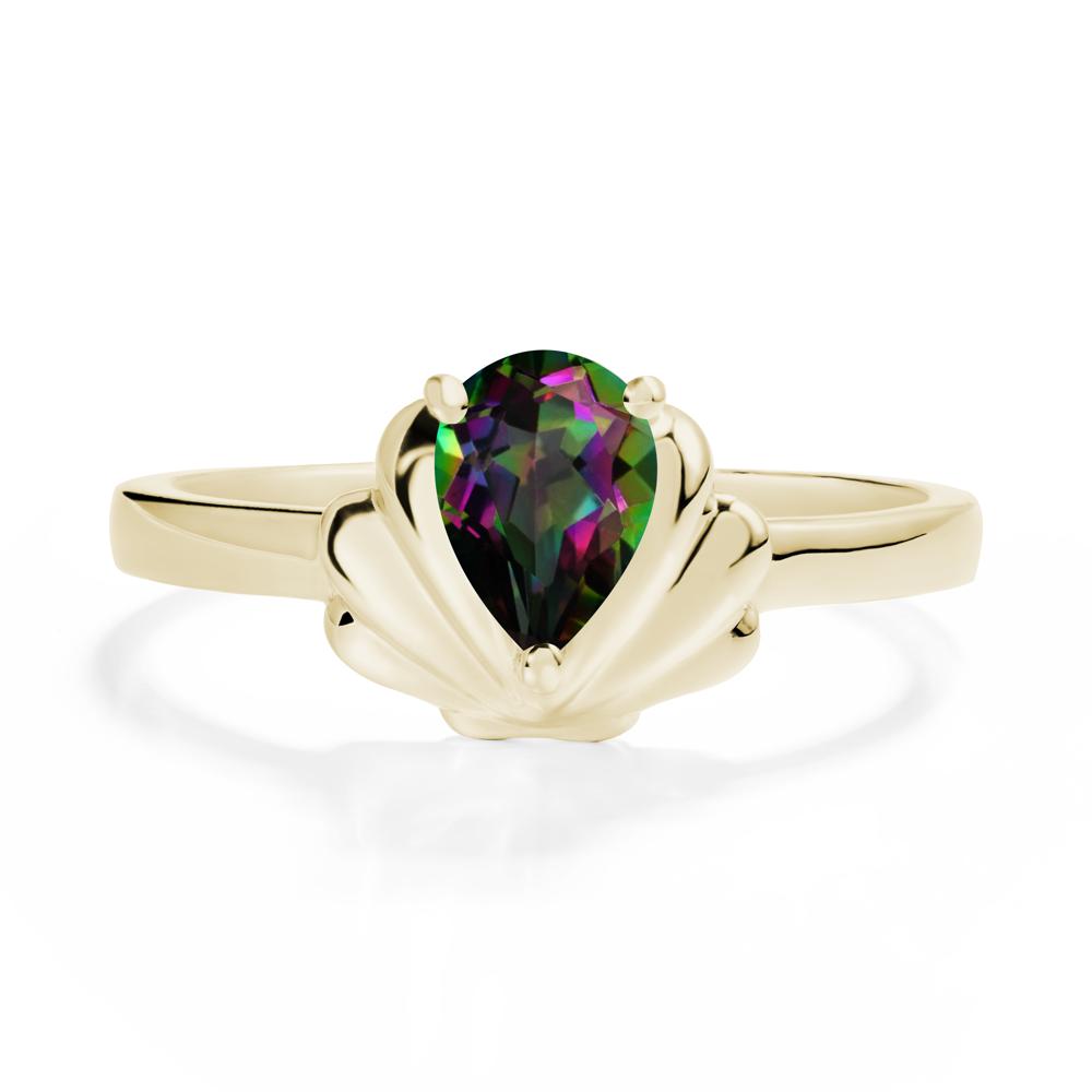 Shell Mystic Topaz Promise Ring - LUO Jewelry #metal_14k yellow gold