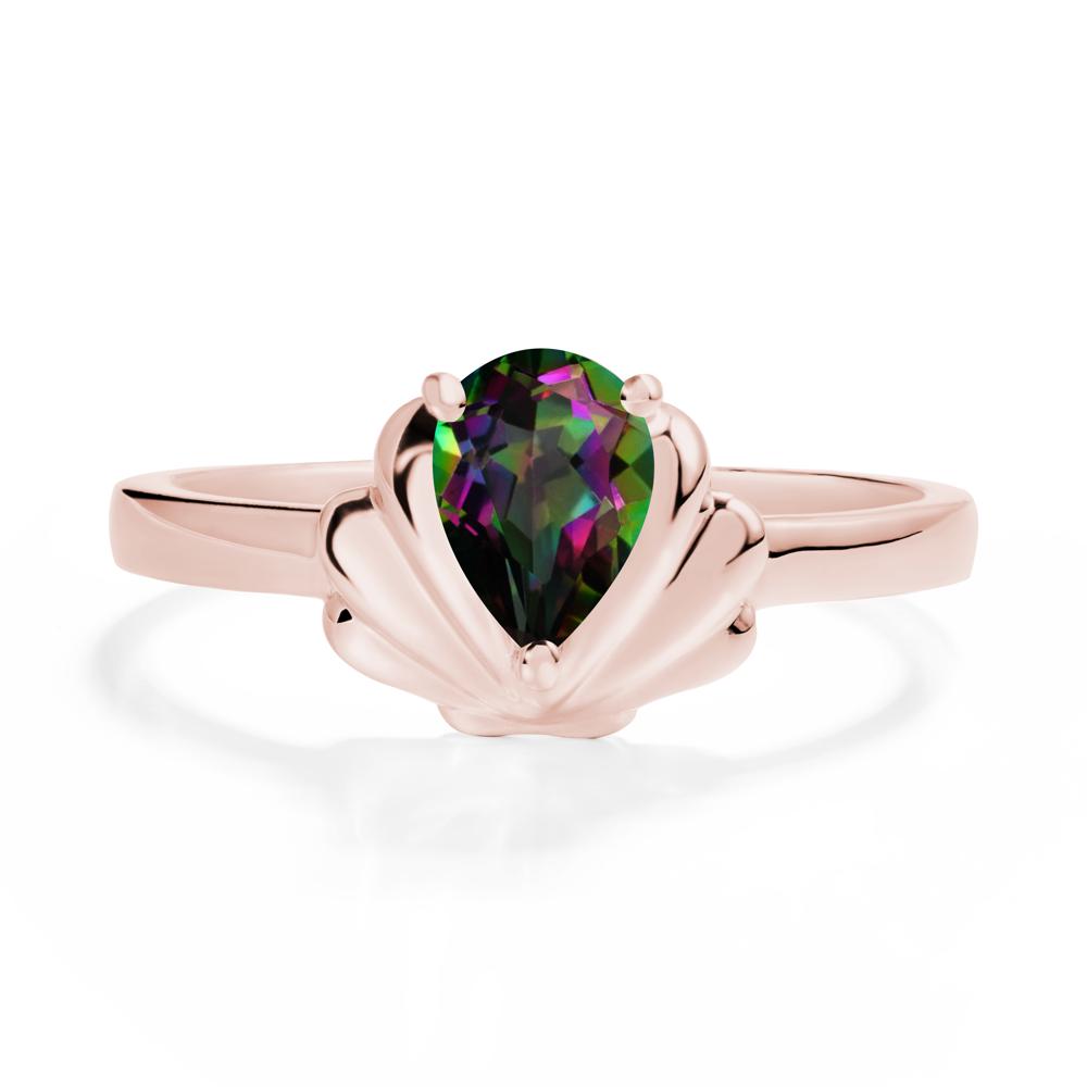 Shell Mystic Topaz Promise Ring - LUO Jewelry #metal_18k rose gold