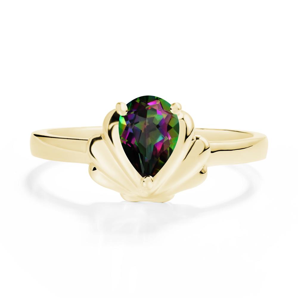 Shell Mystic Topaz Promise Ring - LUO Jewelry #metal_18k yellow gold