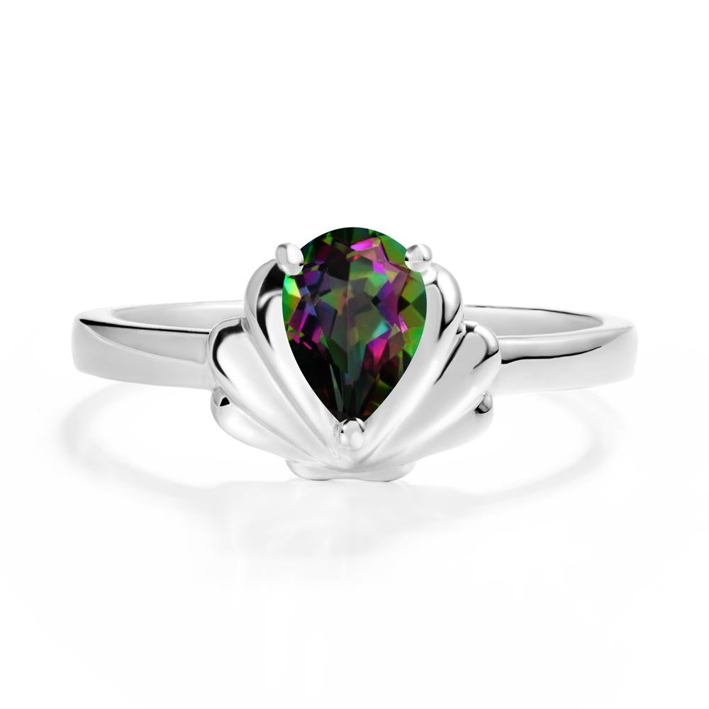 Shell Mystic Topaz Promise Ring - LUO Jewelry #metal_sterling silver