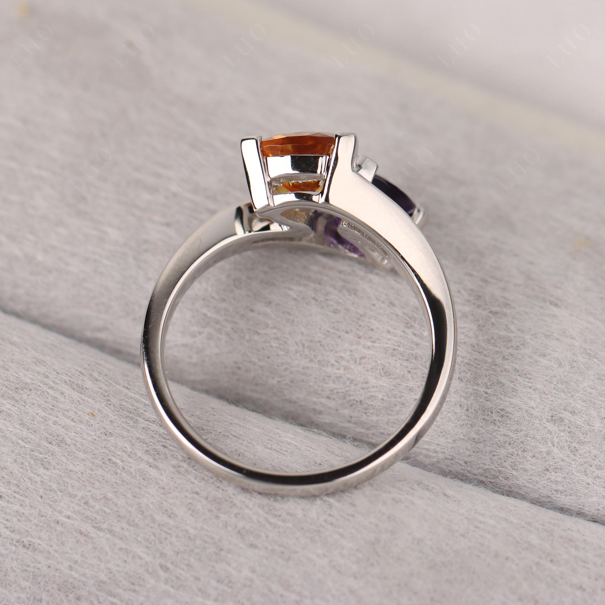 Amethyst and Citrine Ring - LUO Jewelry 