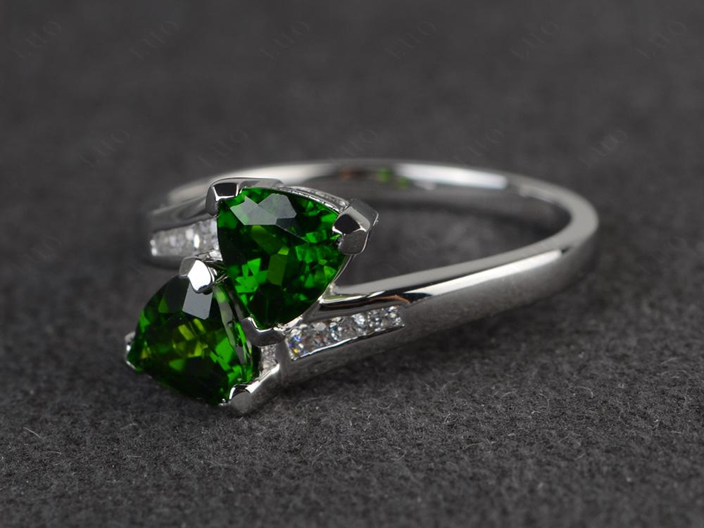 2 Stone Diopside Mothers Ring - LUO Jewelry 
