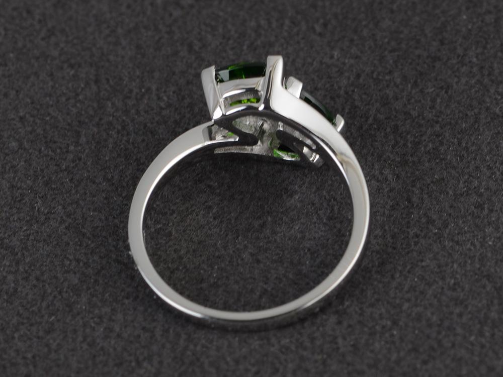 2 Stone Diopside Mothers Ring - LUO Jewelry 