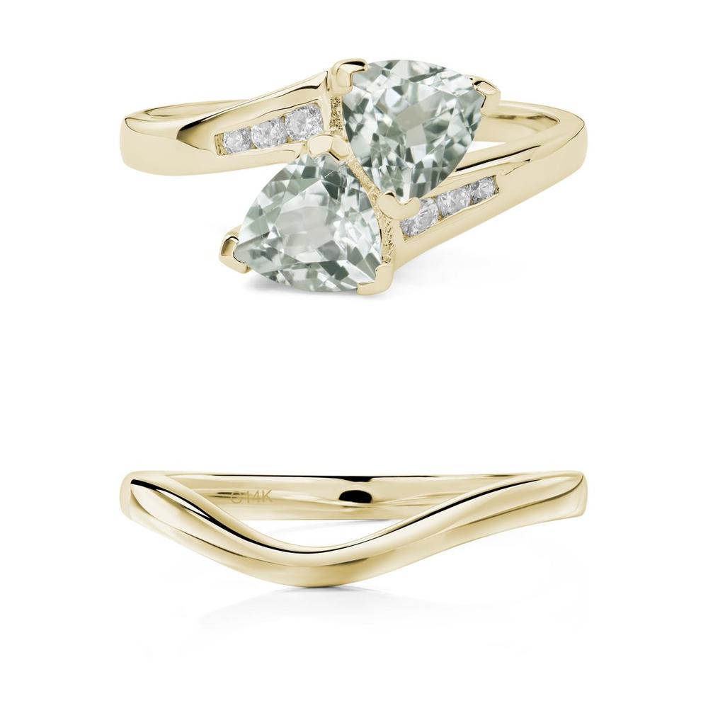 Green Amethyst Bypass Ring - LUO Jewelry #metal_xxxxx