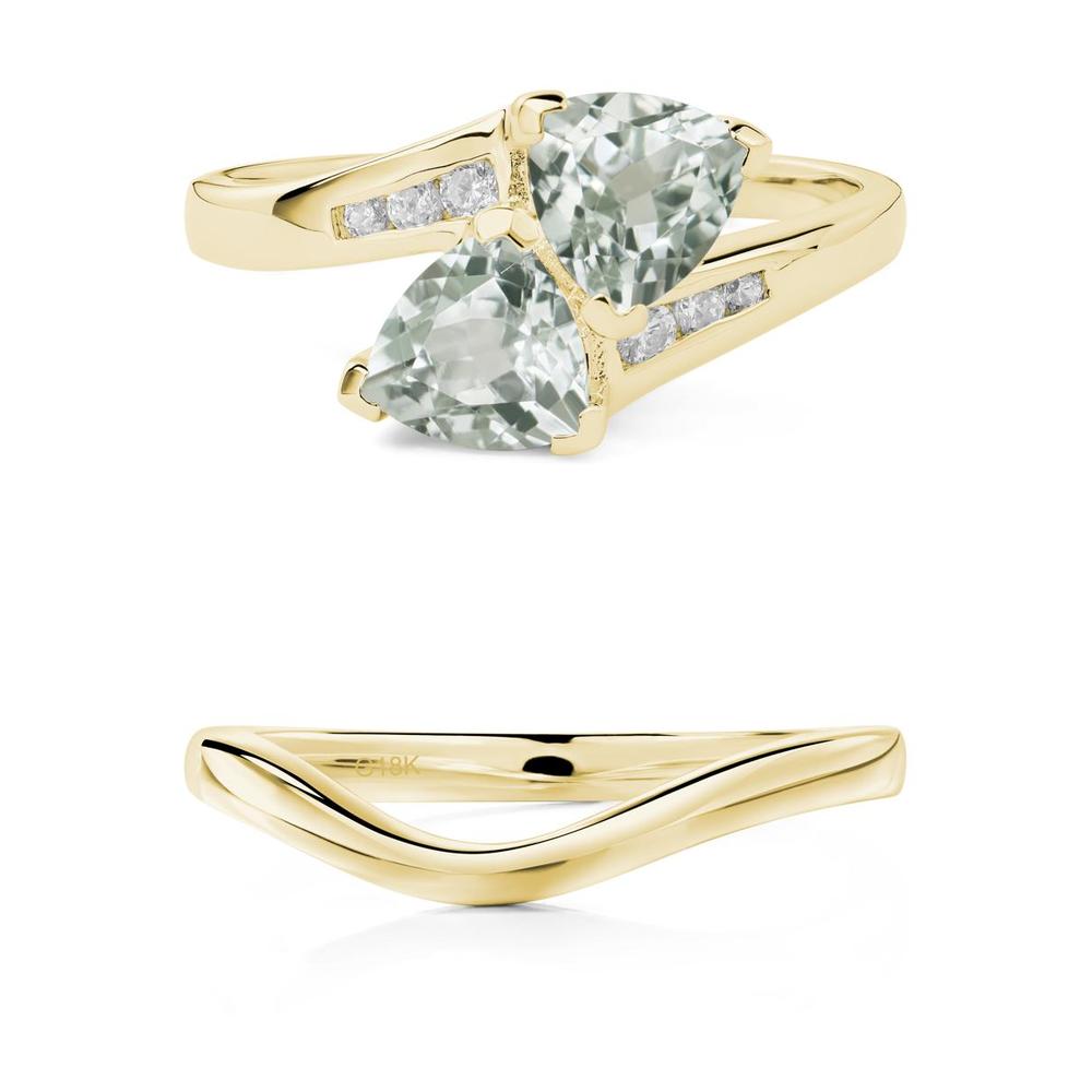 Green Amethyst Bypass Ring - LUO Jewelry #metal_xxxxx