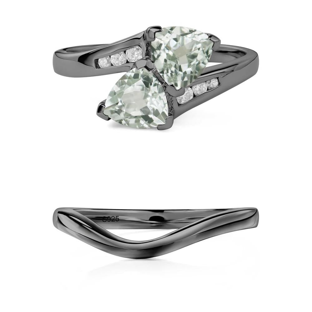 Green Amethyst Bypass Ring - LUO Jewelry #metal_xxxxx