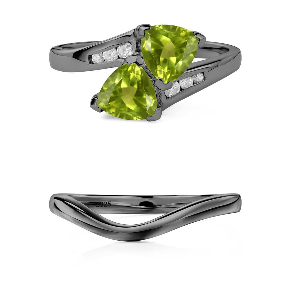 Peridot Bypass Ring - LUO Jewelry #metal_xxxxx
