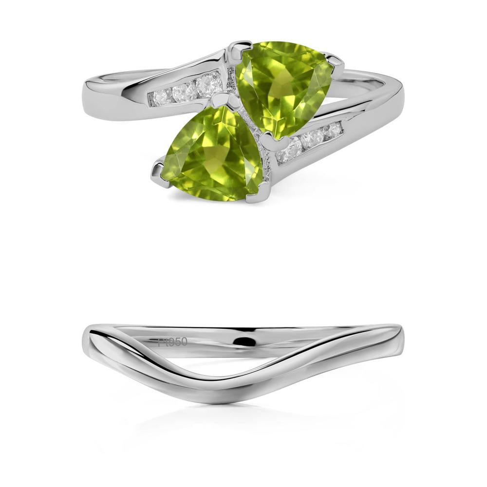 Peridot Bypass Ring - LUO Jewelry #metal_xxxxx
