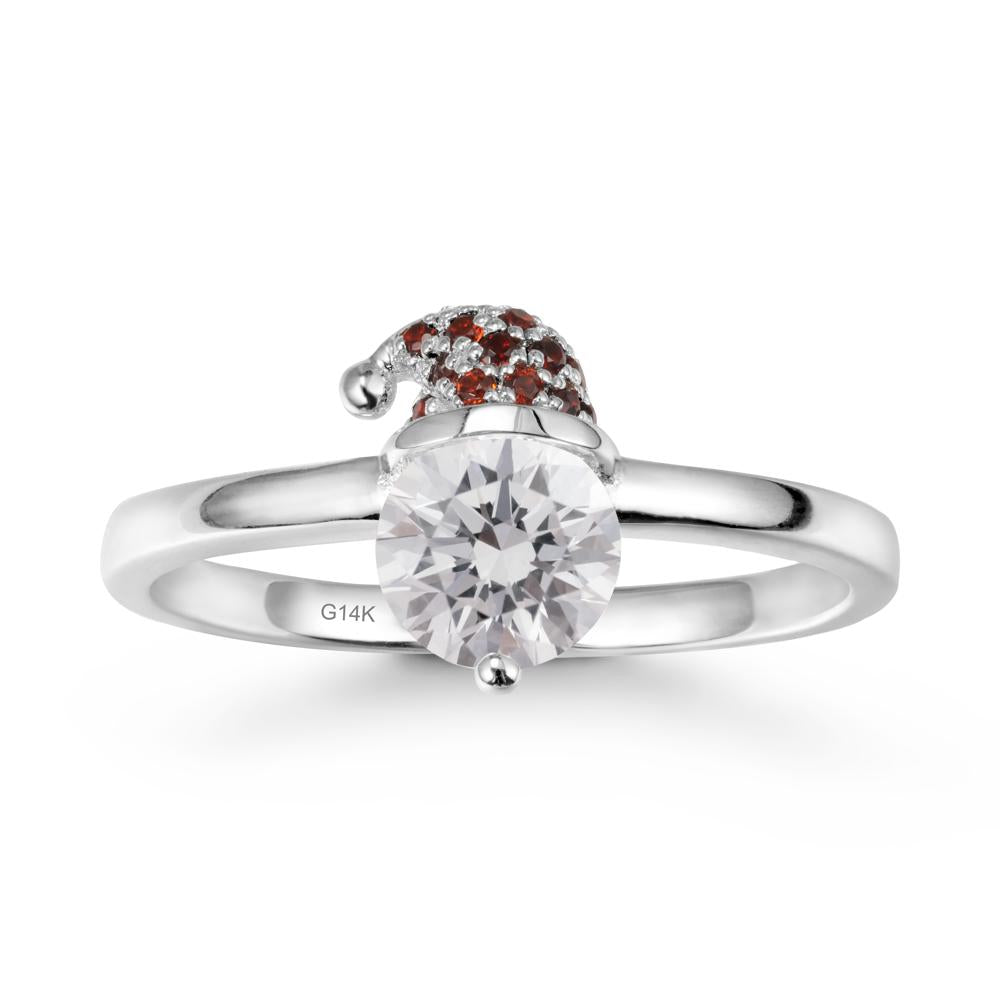 Santa Hat Diamond Ring - LUO Jewelry #metal_14k white gold