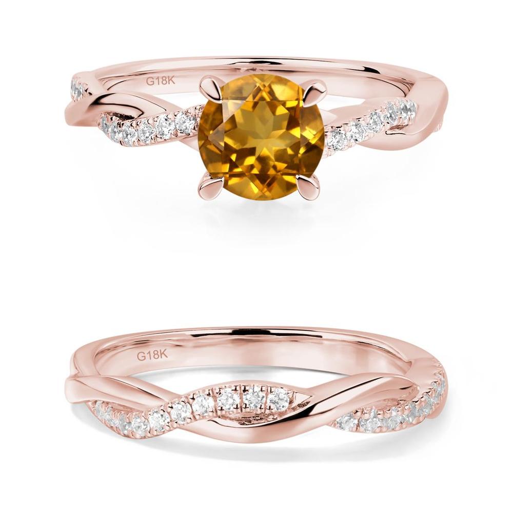 Citrine Twist Ring - LUO Jewelry #metal_xxxxx