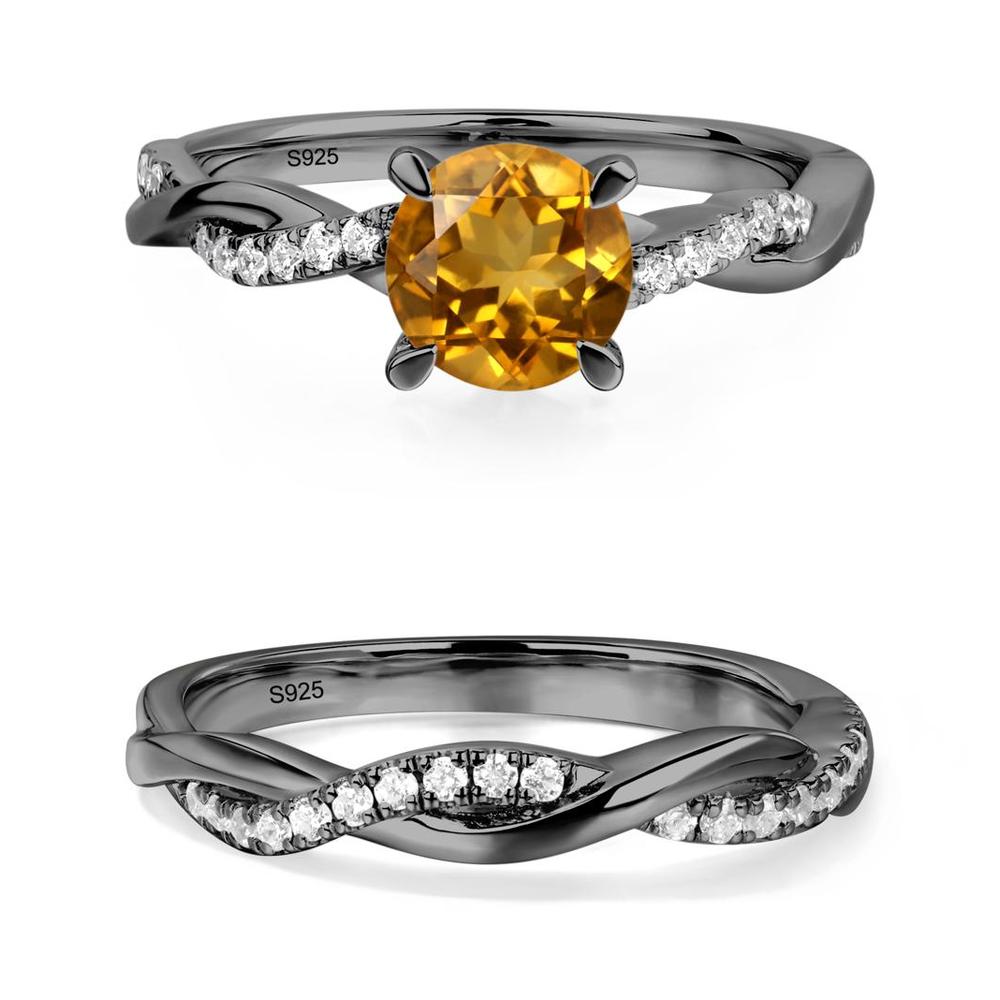 Citrine Twist Ring - LUO Jewelry #metal_xxxxx